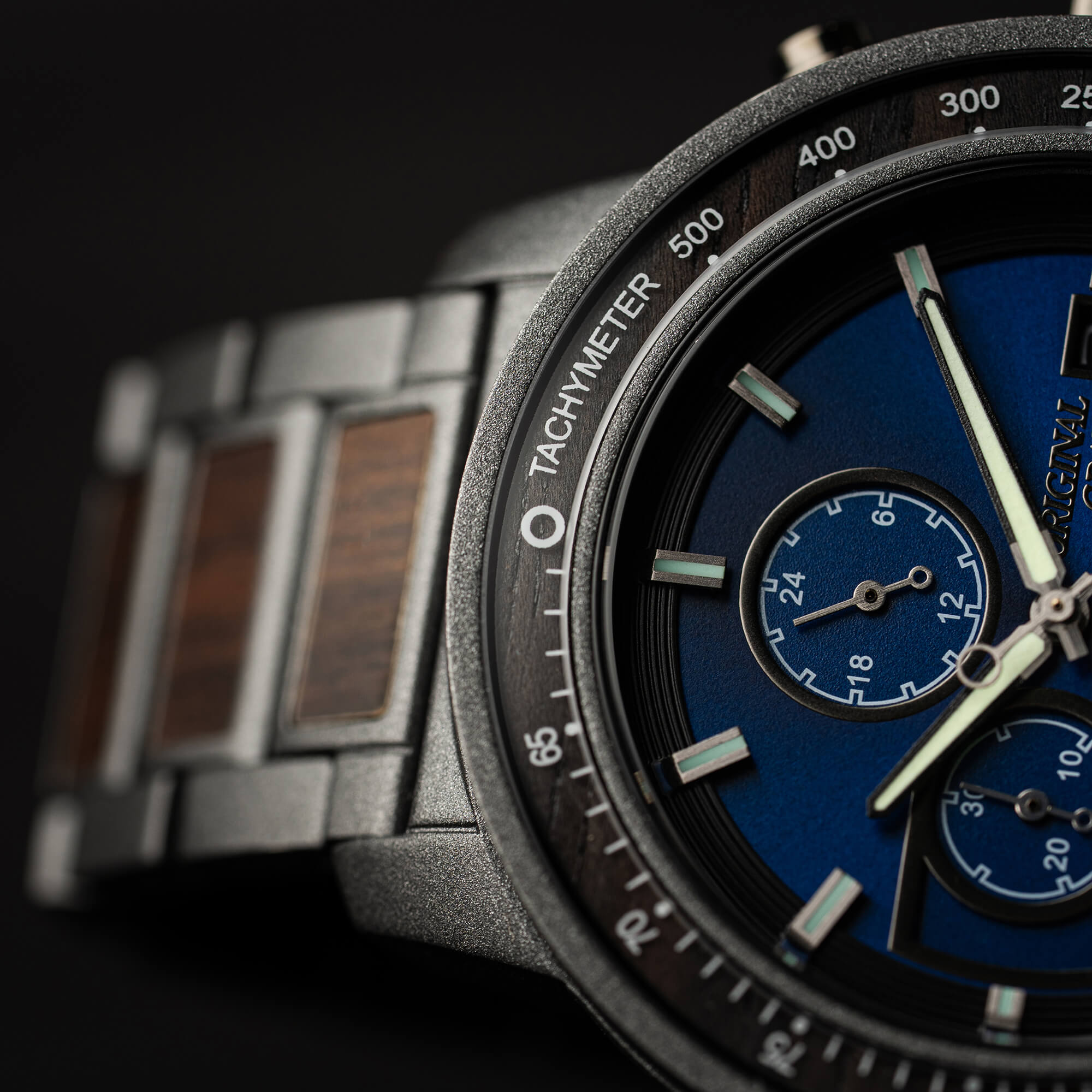 Original Grain Ford Barrel Chrono Watch 45mm — Chronograph Timepiece