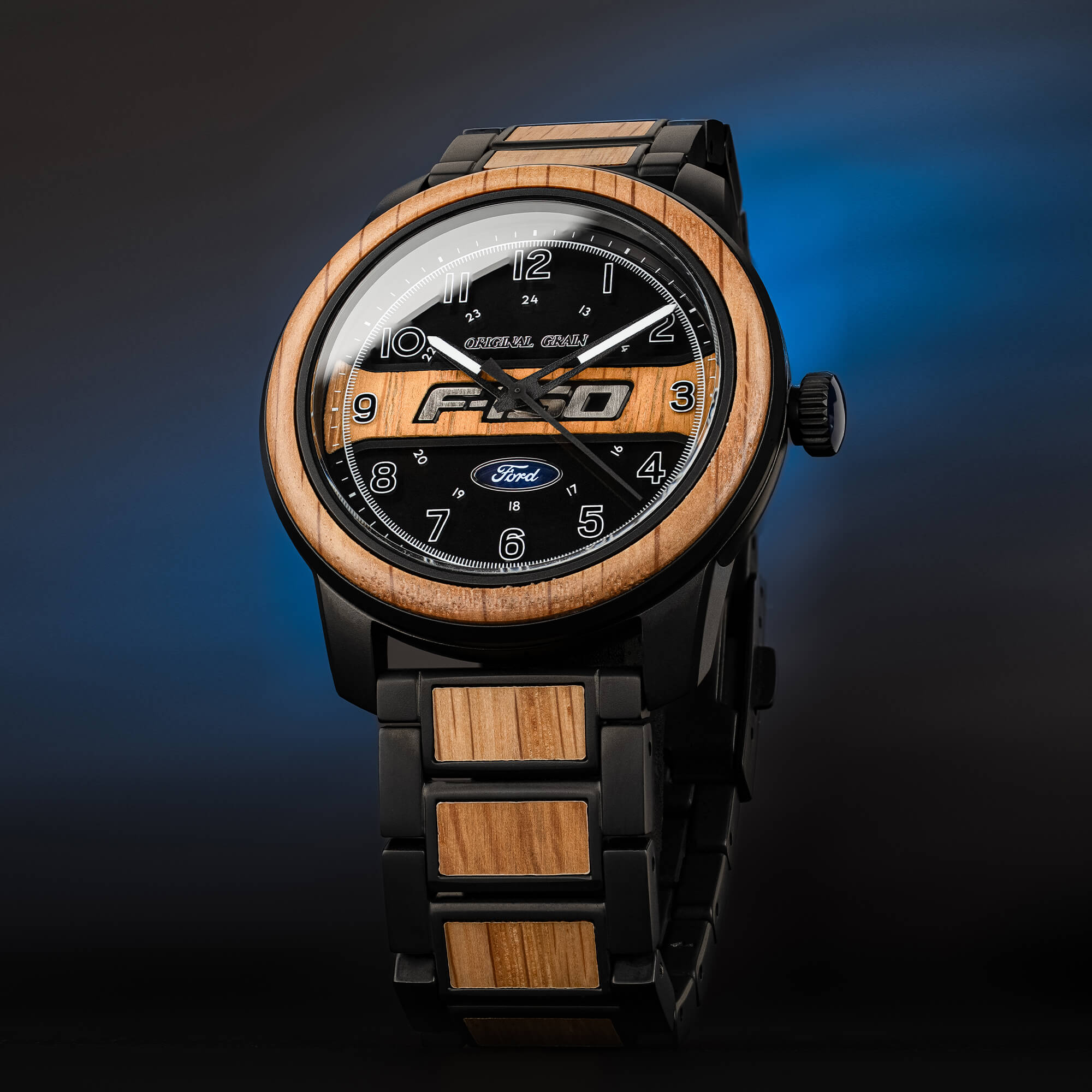 Original Grain Ford F-150 Barrel Watch 44mm — Quartz Timepiece