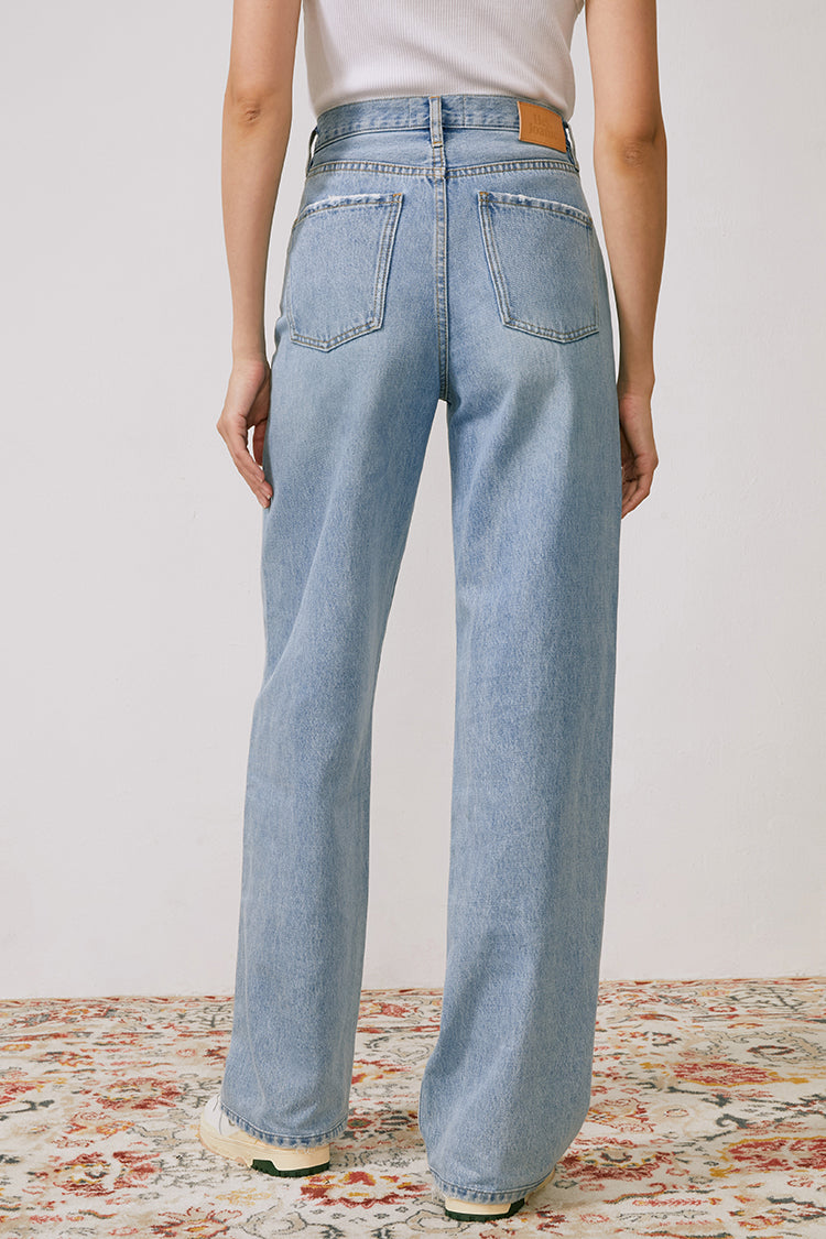 Coney Island Whitefish High Rise Wide Jeans HJ007