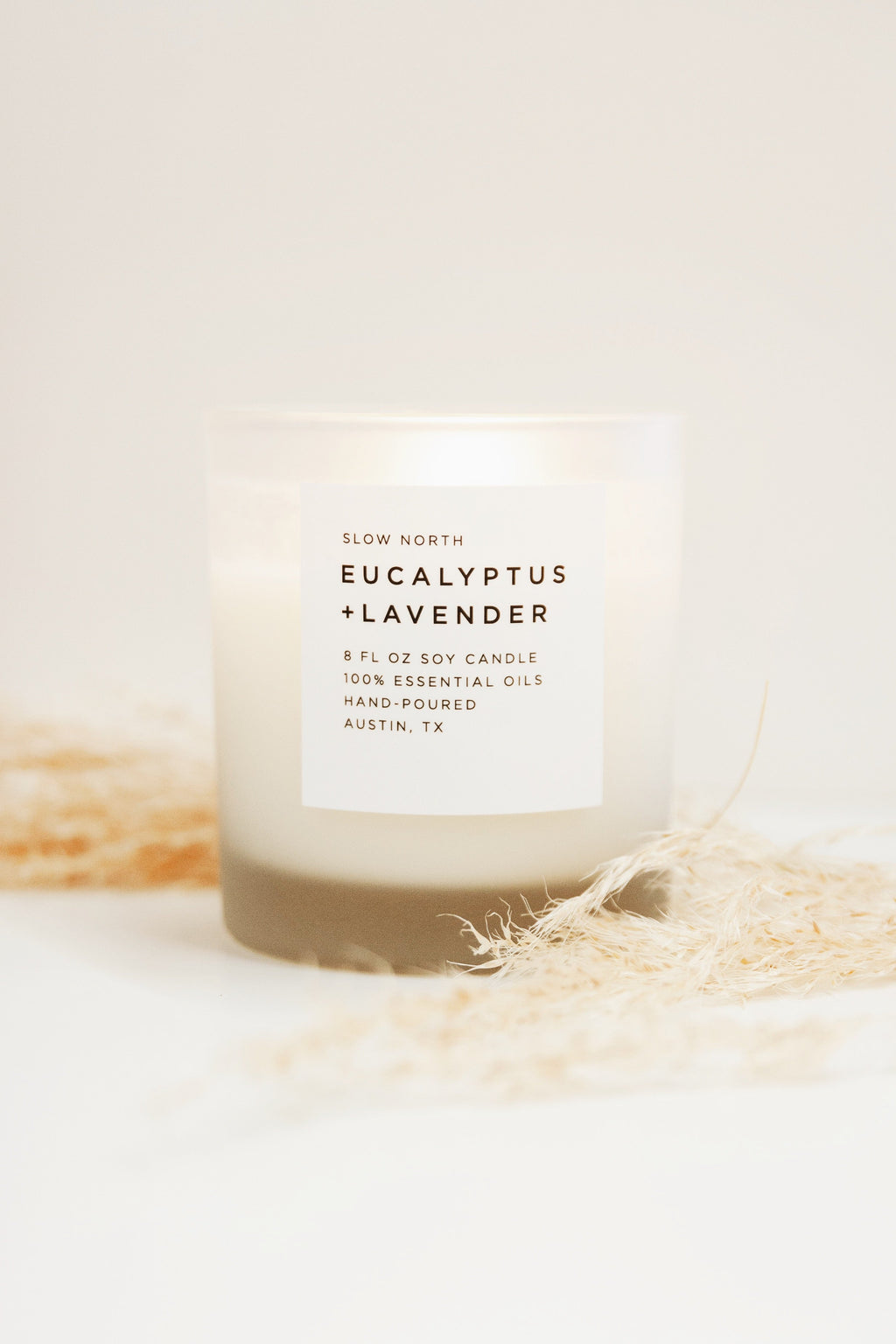 Slow North Eucalyptus + Lavender Soy Candle — Fresh & Floral