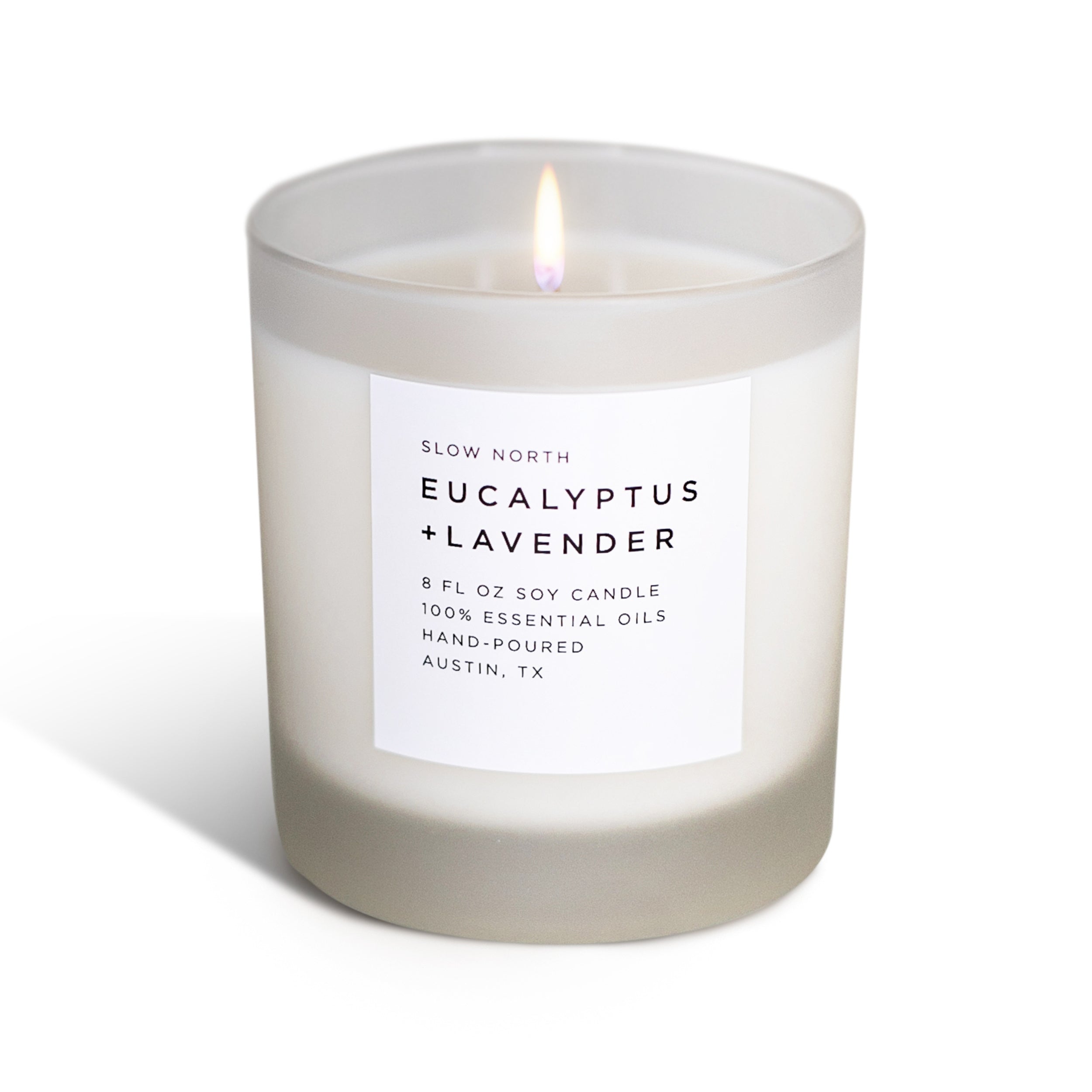 Slow North Eucalyptus + Lavender Soy Candle — Fresh & Floral