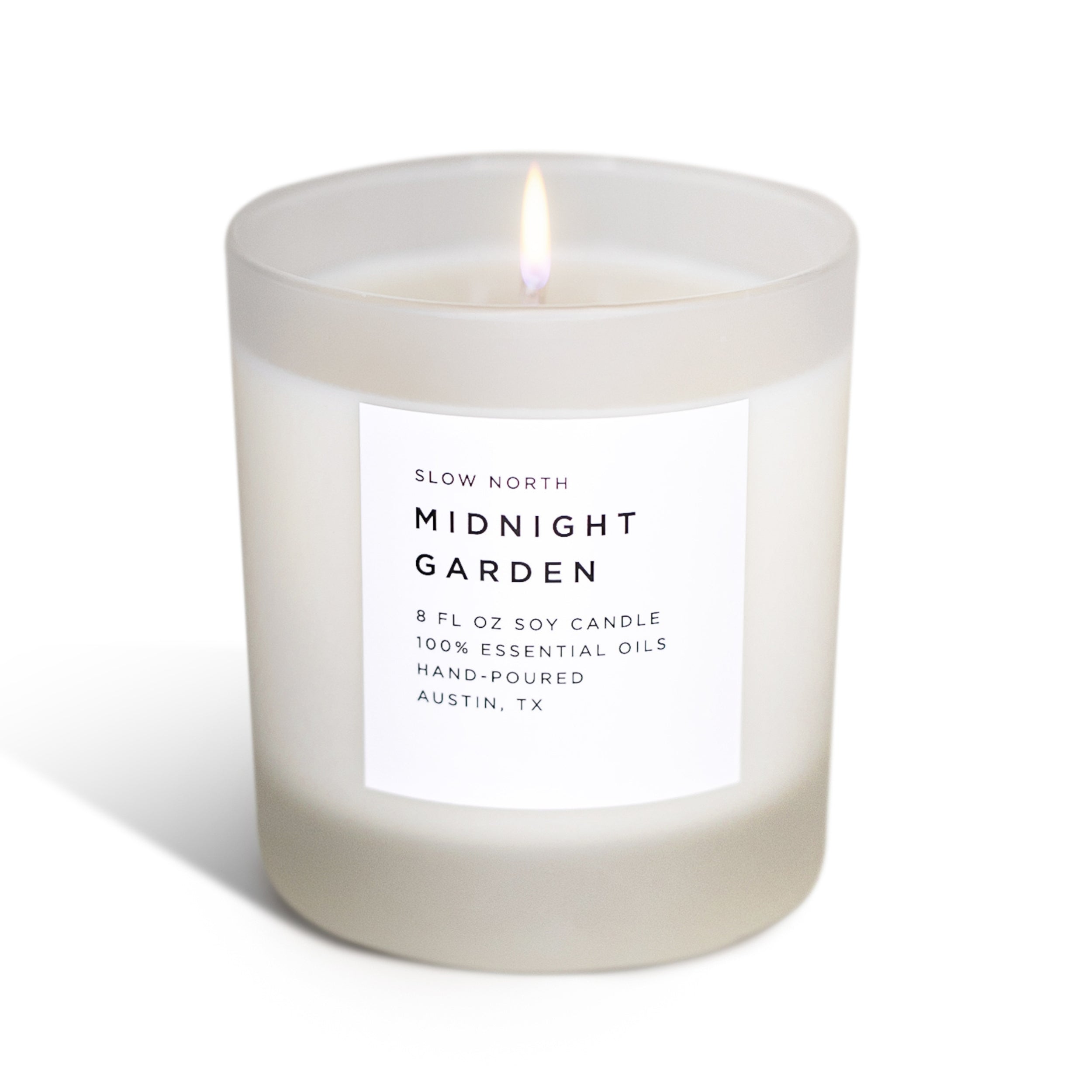 Slow North Midnight Garden Soy Candle — Lavender, Rosemary & Geranium