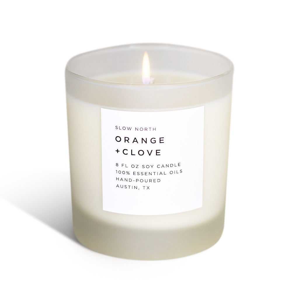 Slow North Orange + Clove Soy Candle — Sweet Orange, Cinnamon & Clove