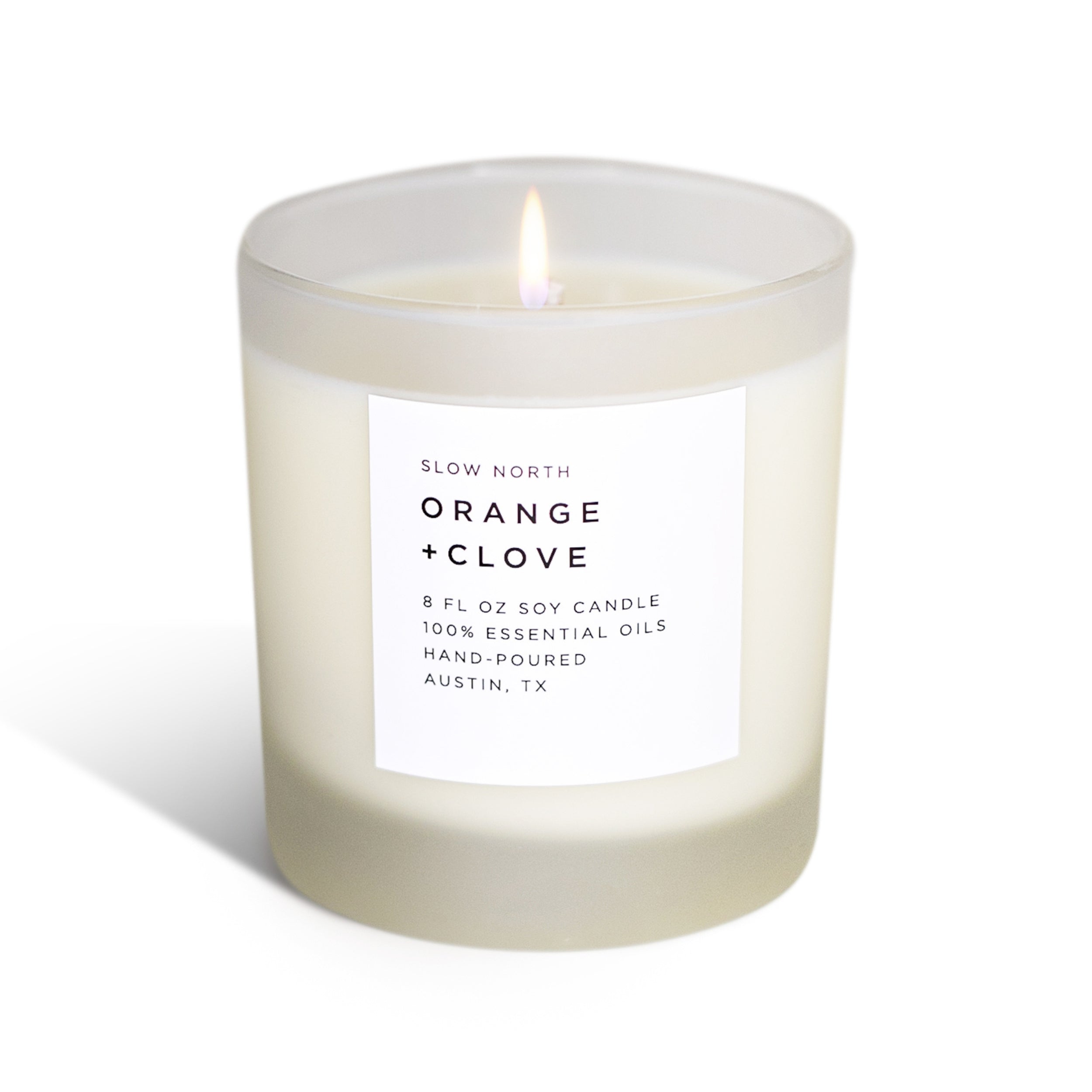 Slow North Orange + Clove Soy Candle — Sweet Orange, Cinnamon & Clove
