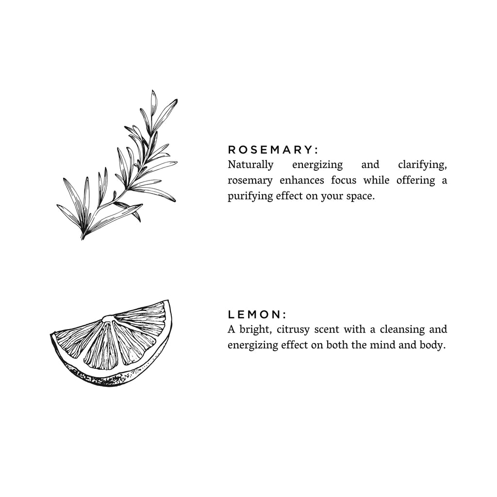 Slow North Rosemary + Lemon Soy Candle — Fresh Citrus & Herb