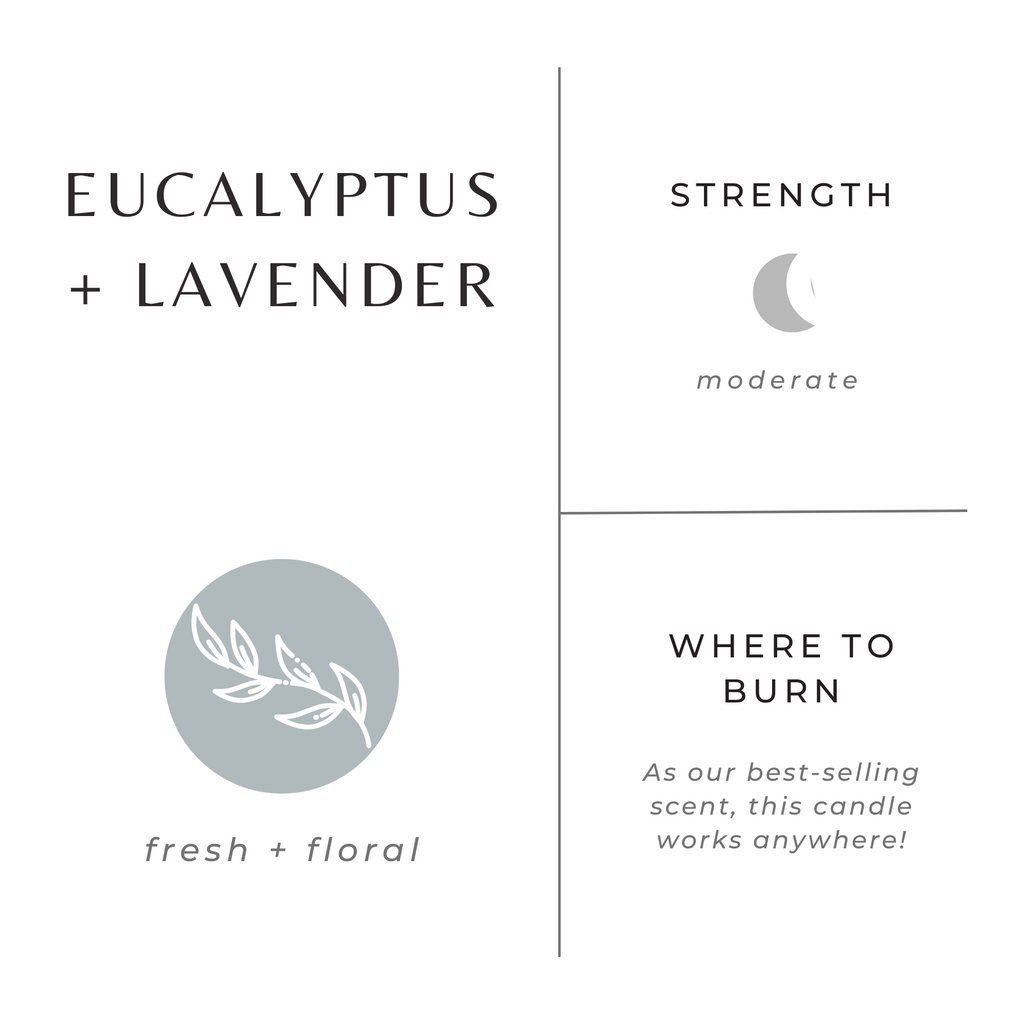 Slow North Eucalyptus + Lavender Soy Candle — Fresh & Floral