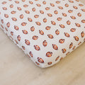 Football Print Bamboo Crib Sheet