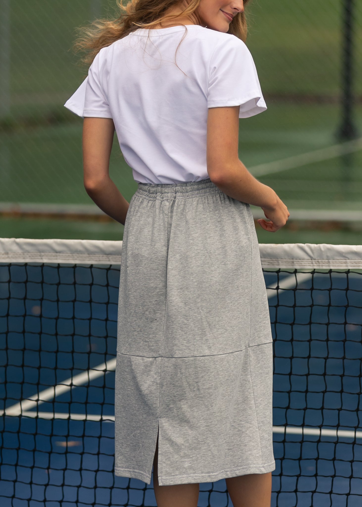 Gracie Midi Sweatshirt Skirt