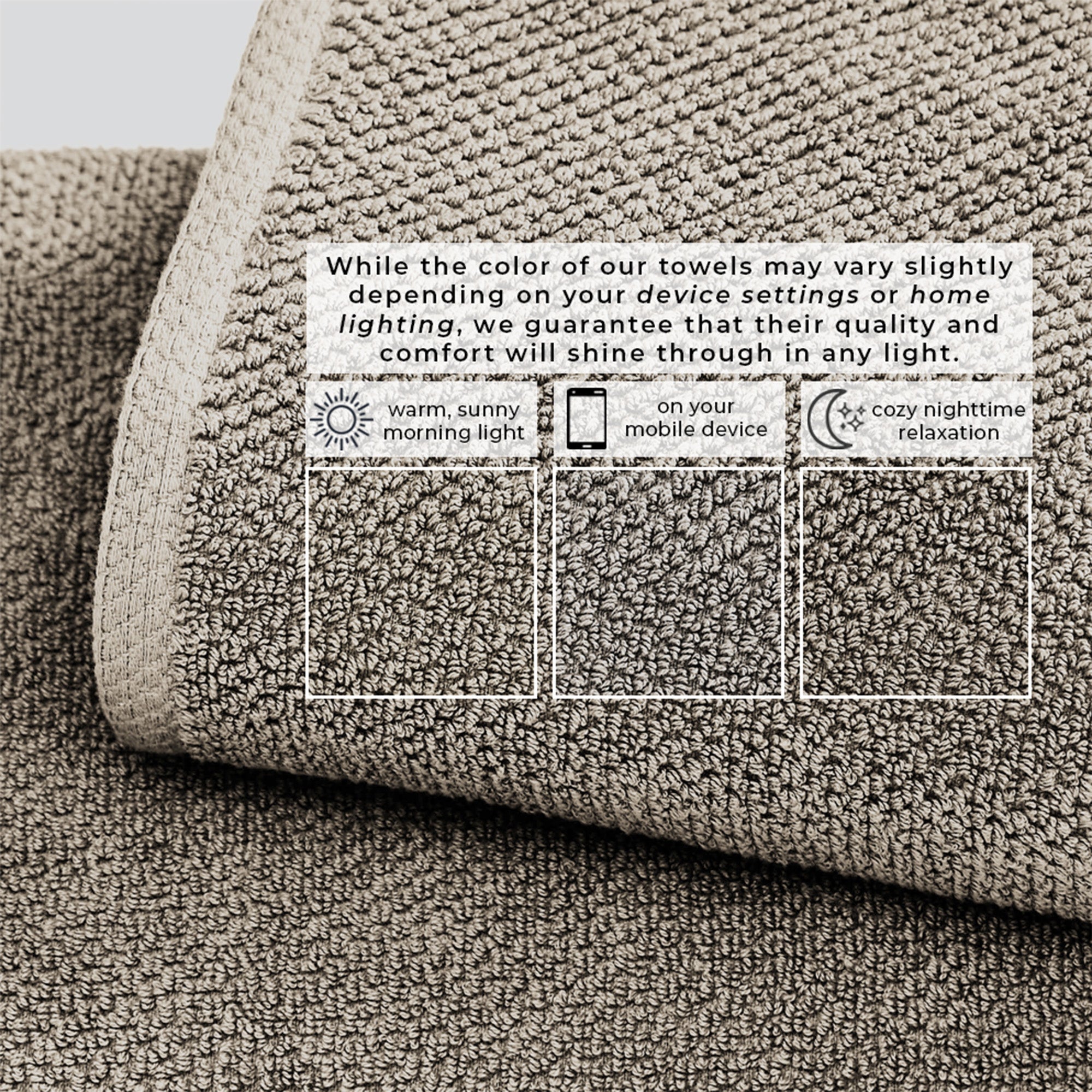 Cotton Textured Bath Towel Set - Acacia Collection