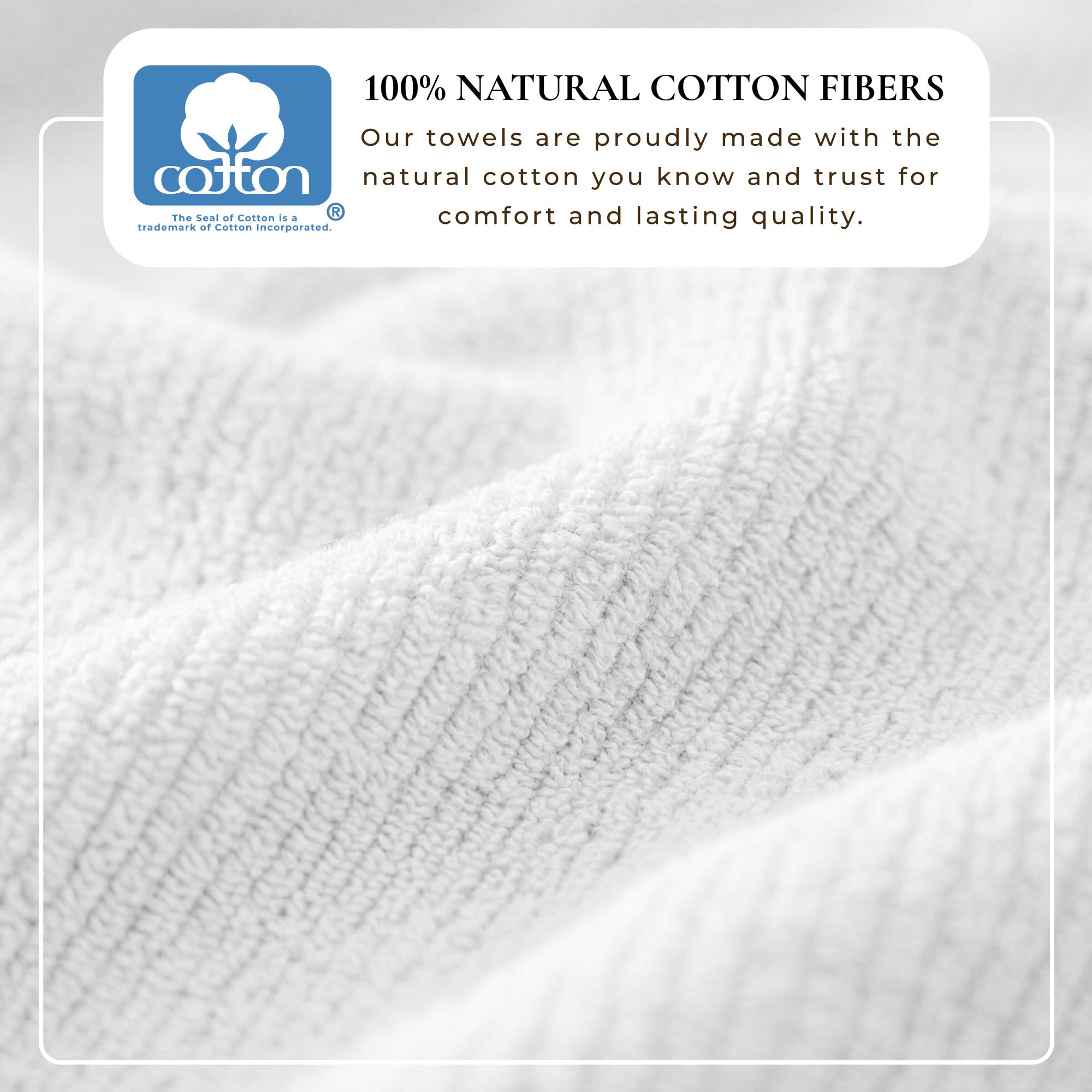 Turkish Cotton Ribbed 6-Piece Bath Towel Set - Georgiana Collection