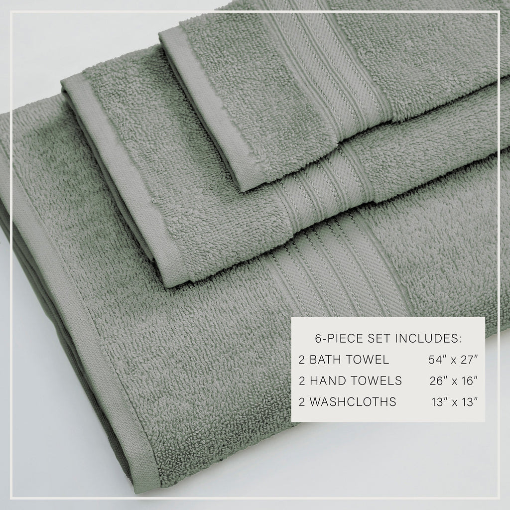 Cotton Terry Bath Towel Set - Cooper Collection