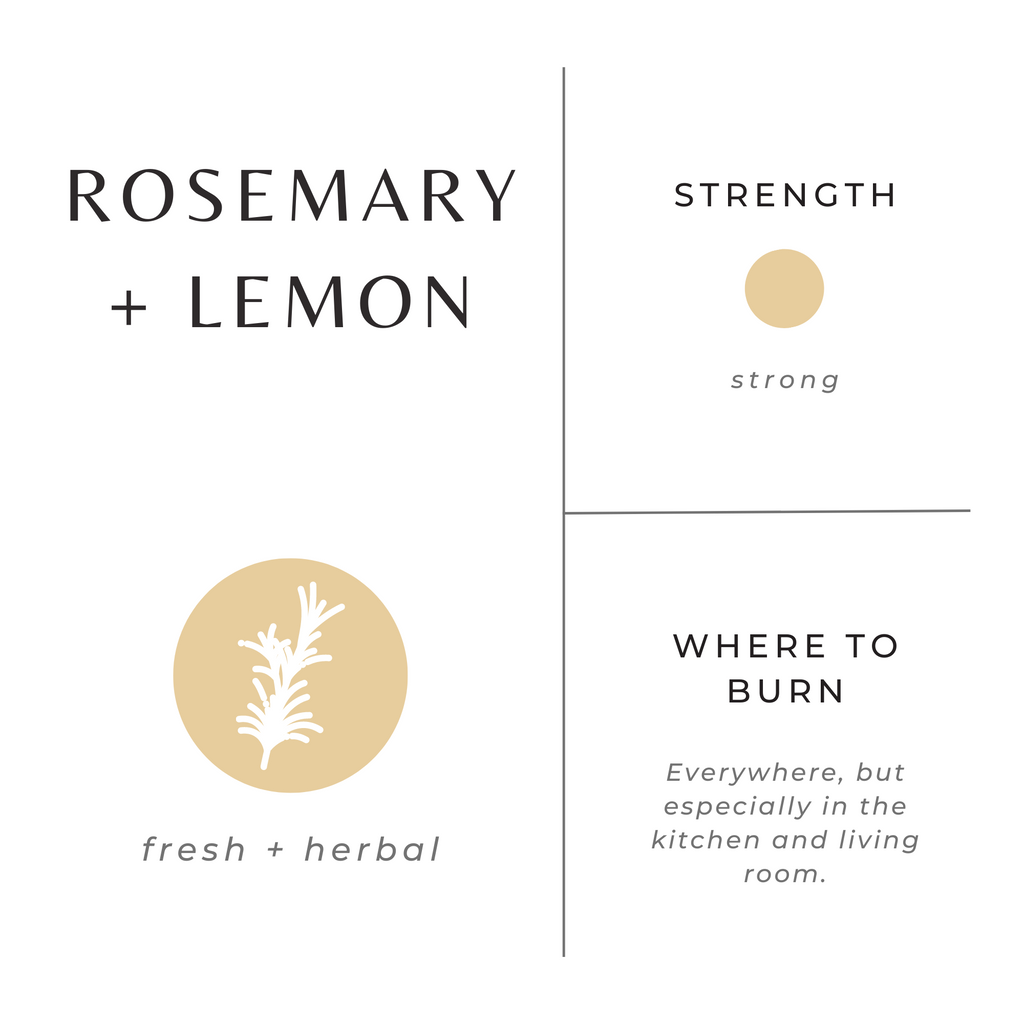 Slow North Rosemary + Lemon Soy Candle — Fresh Citrus & Herb