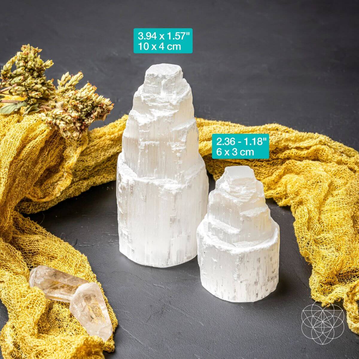 Selenite Crystal Glow Lamp — Natural Nightlight for Home & Wellness Spaces