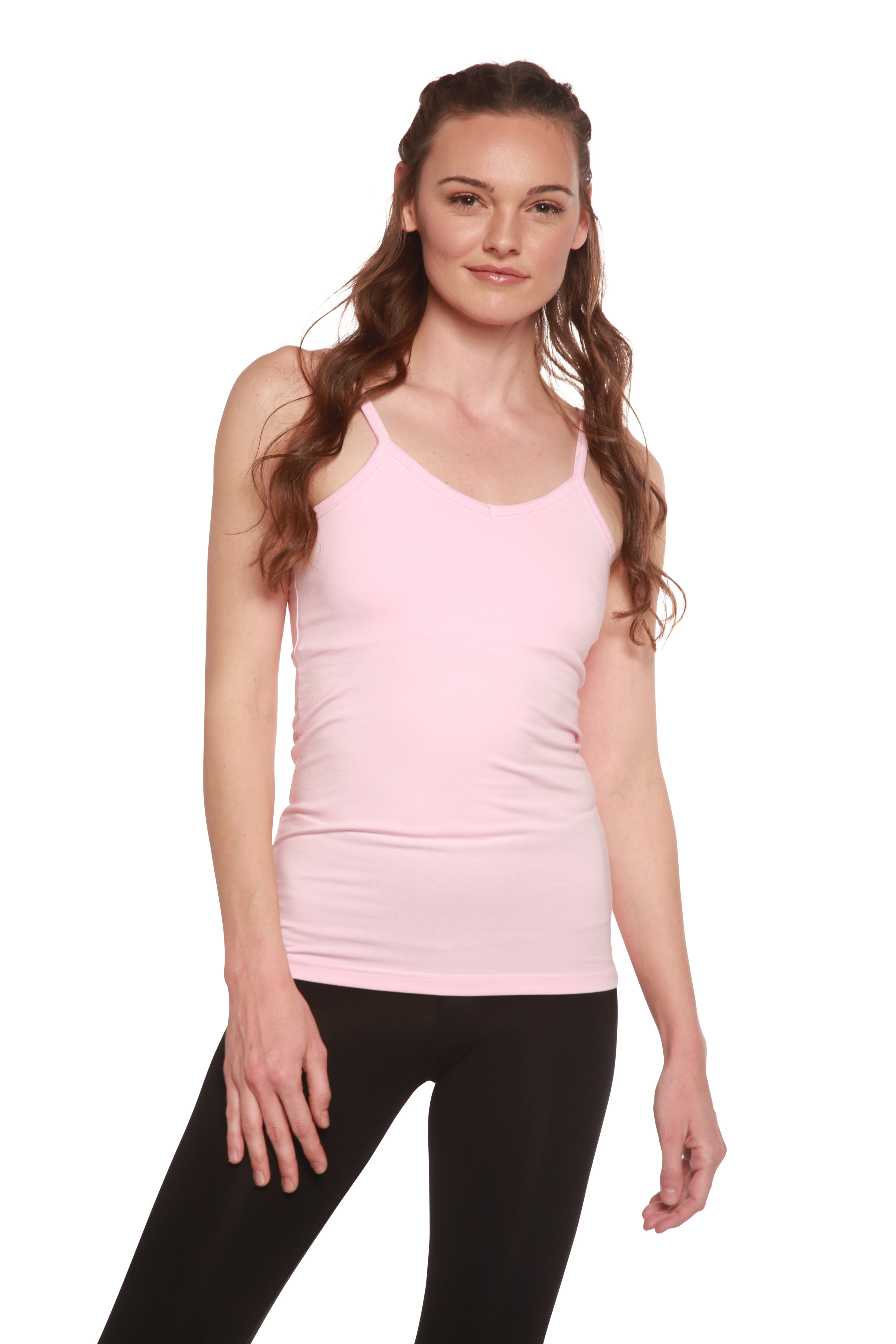 Clearance Women's Bamboo/Cotton Camisole with Shelf Bra